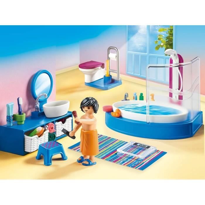 Dollhouse La Maison Traditionnelle - Salle de bain avec baignoire  - Nouveauté 2020 Playmobil 70211