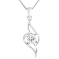 Collier motif "VAGUE" en argent 925/1000