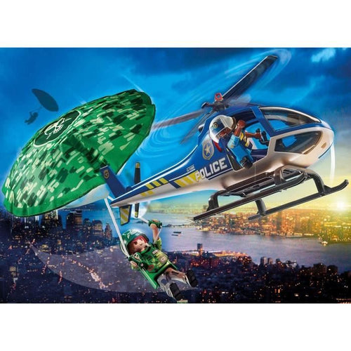 70569 - City Action - Hélicoptere de police et parachutiste Playmobil