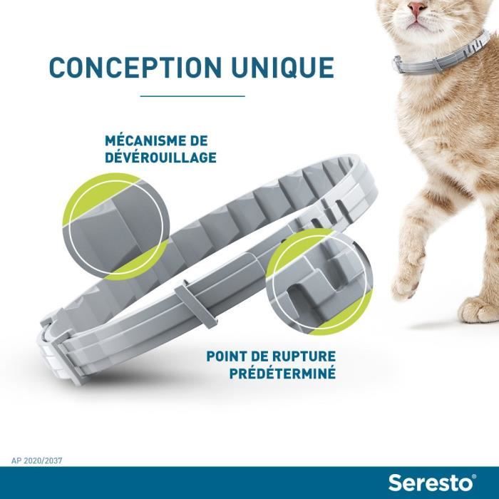 Seresto grand Chien Collier Anti-Puces et Anti-Tiques +8kg 2 unités