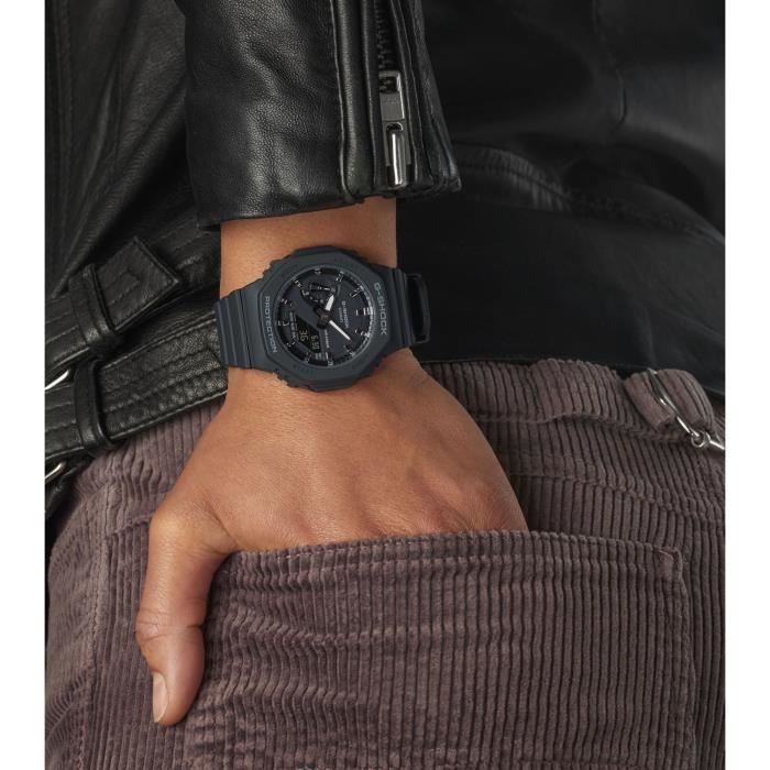 Montre Casio G-SHOCK noire multifonctions avec LED