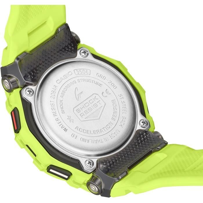 Montre Casio G-SHOCK Sport GBD-200-9ER jaune fluo