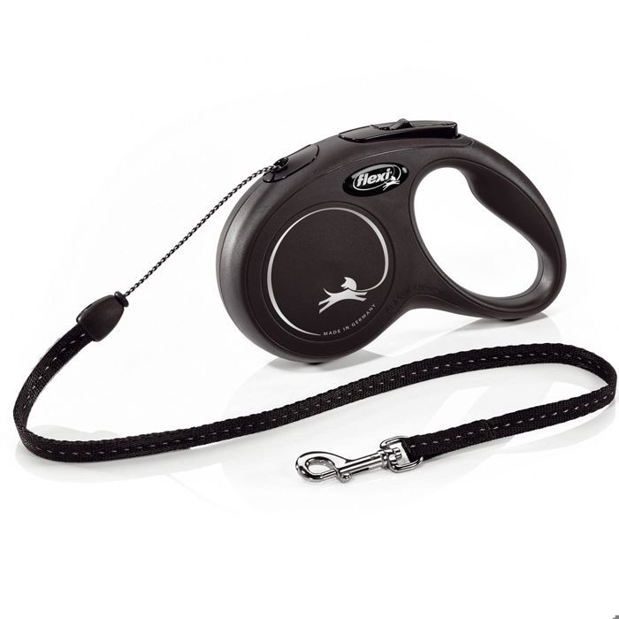 Laisse New Classic M Cord 8 m black Flexi CL20C8-251-S-20