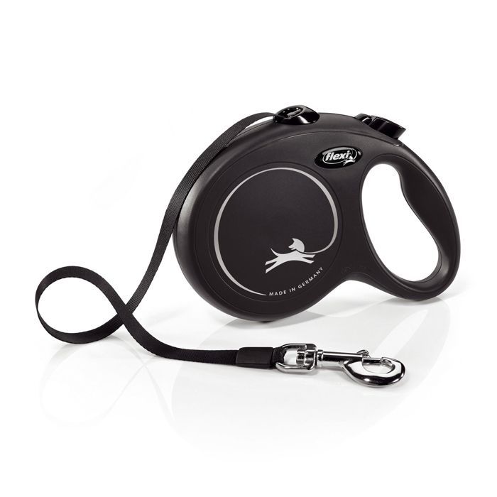 FLEXI - CL10T5-251-S-20 - Noir - Pour chiens jusqu'a 15 kg Laisse Flexi Collection Sangle S