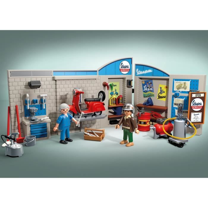 71620 - Vespa Garage rétro Playmobil