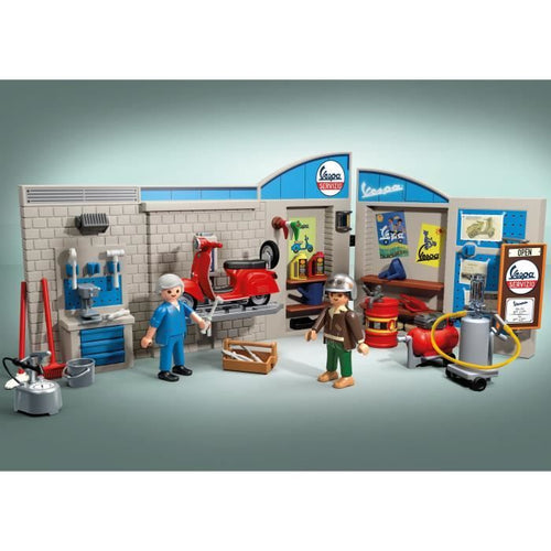 71620 - Vespa Garage rétro Playmobil