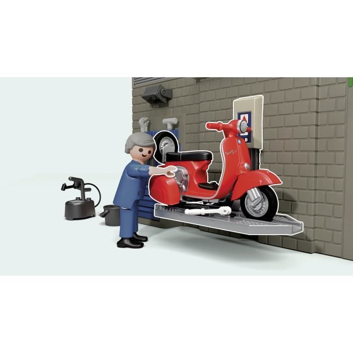 71620 - Vespa Garage rétro Playmobil