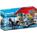 PLAYMOBIL 70572 Policier en moto et voleur, City Action, Les policiers, Des 4 ans