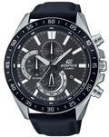 Montre en cuir véritable - EDIFICE - Noir Casio