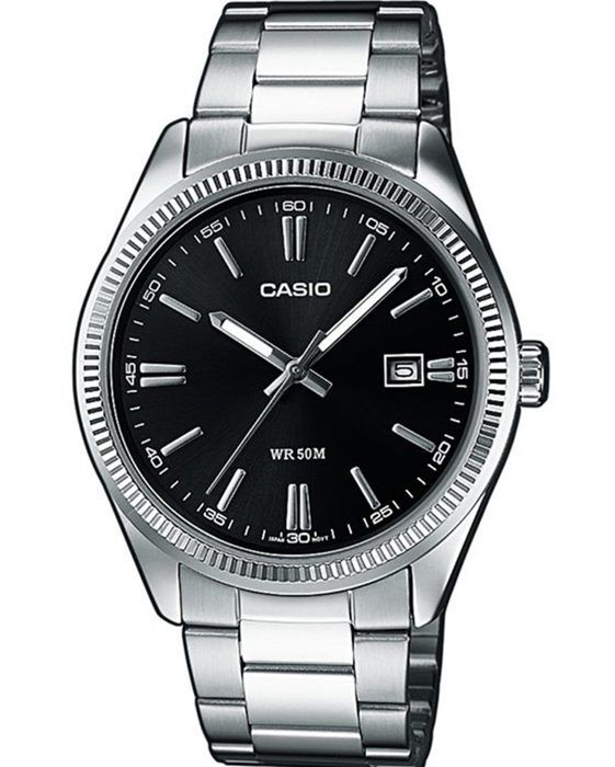 CASIO - Collection Mtp-1302d-1a1vef - Aiguilles fluorescentes - Verre minéral - Etanche 5 Atm Montre Homme