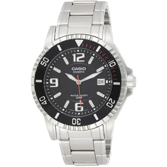 CASIO - BASIC - Acier inoxydable - Quartz - Étanchéité 20 Atm Montre