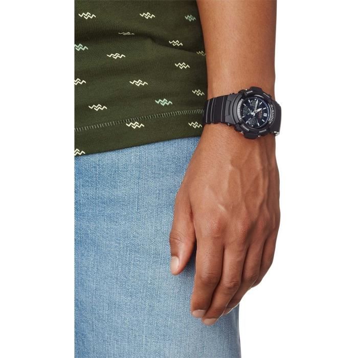 Casio - G-Shock Classic - Homme - Noir - Énergie solaire - Résistante aux chocs Montre