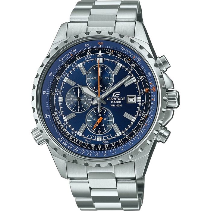Montre Casio Edifice grise à quartz en acier inoxydable