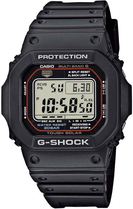 CASIO - G-Shock The Origin - Fonction solaire - Résistante aux chocs - Homme Noir Montre