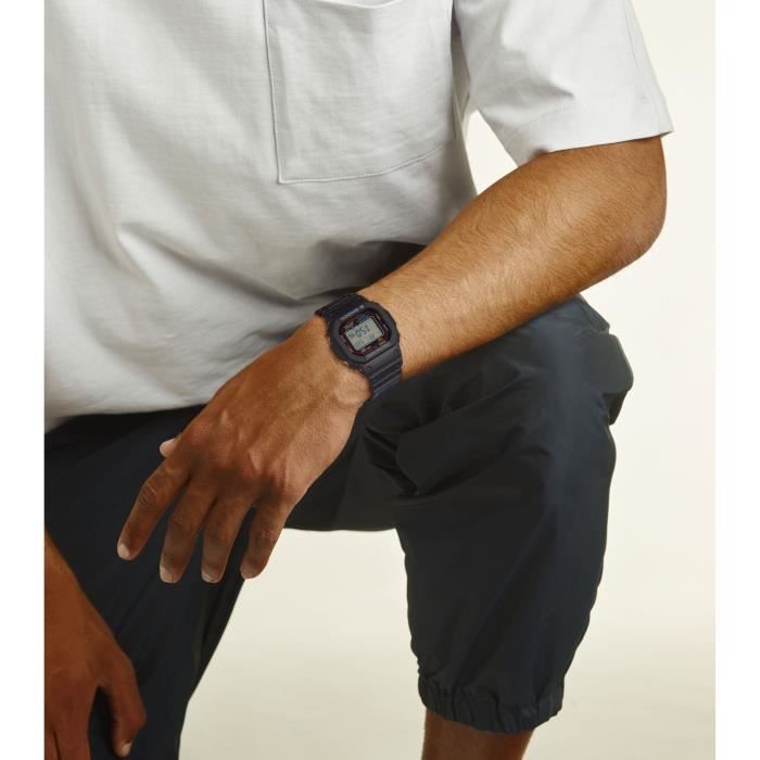 CASIO - G-Shock The Origin - Fonction solaire - Résistante aux chocs - Homme Noir Montre