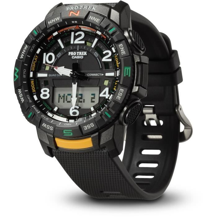 Montre Casio PRT-B50-1ER noire Bluetooth 57,5 mm