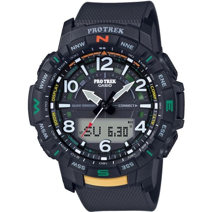 Montre Casio PRT-B50-1ER noire Bluetooth 57,5 mm