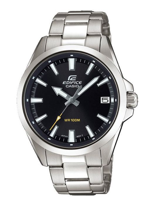 Gris - Quartz - Verre minéral - Analogique Montre En Acier Inoxydable Edifice Casio