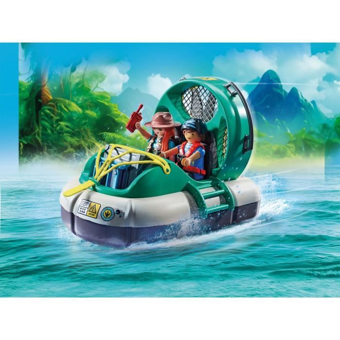 PLAYMOBIL 71819 Brachiosaure, explorateurs, aéroglisseur