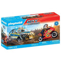 Playmobil 71875 Pick-up de police, moto & 2 personnages, Les policiers, City Action, 39 pieces, des 4 ans