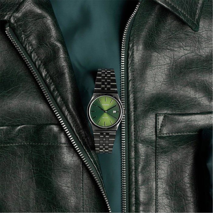 CASIO - MTP-B145D - Homme - Vert - Quartz - Analogique Montre