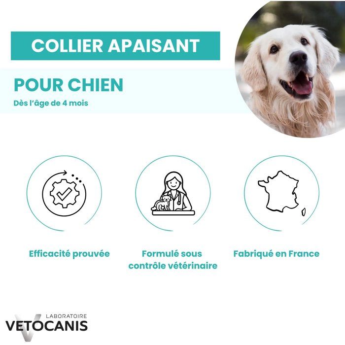 VETOCANIS - Chien - Anti-stress Collier Apaisant
