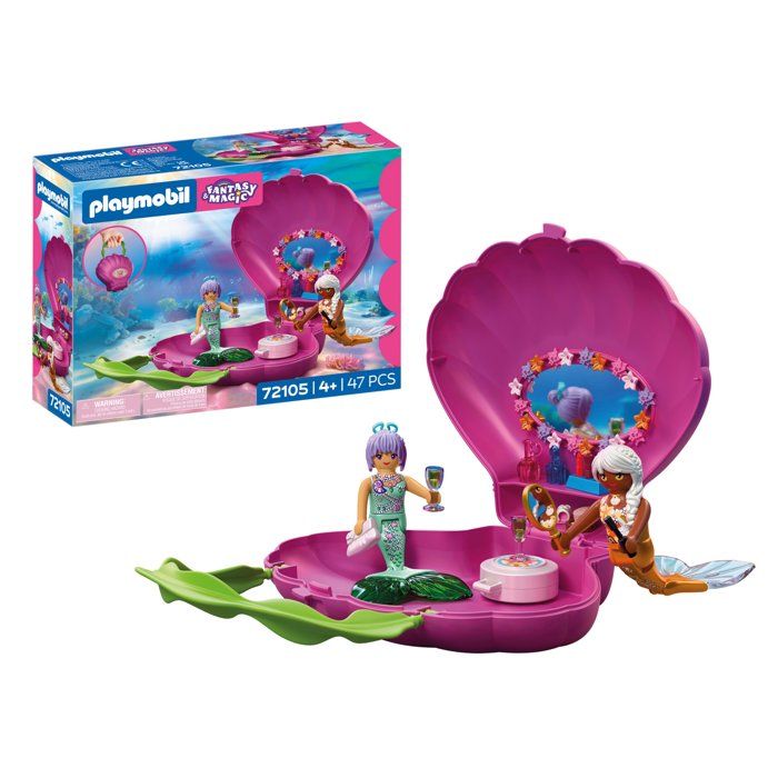 Playmobil 72105 Sac coquillage & sirenes, Les Sirenes Fantasy & Magic, 47 pieces, Des 4 ans