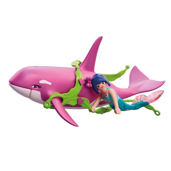 Playmobil 72106 Orque et sirene, Les Sirenes Fantasy & Magic, 7 pieces, Des 4 ans