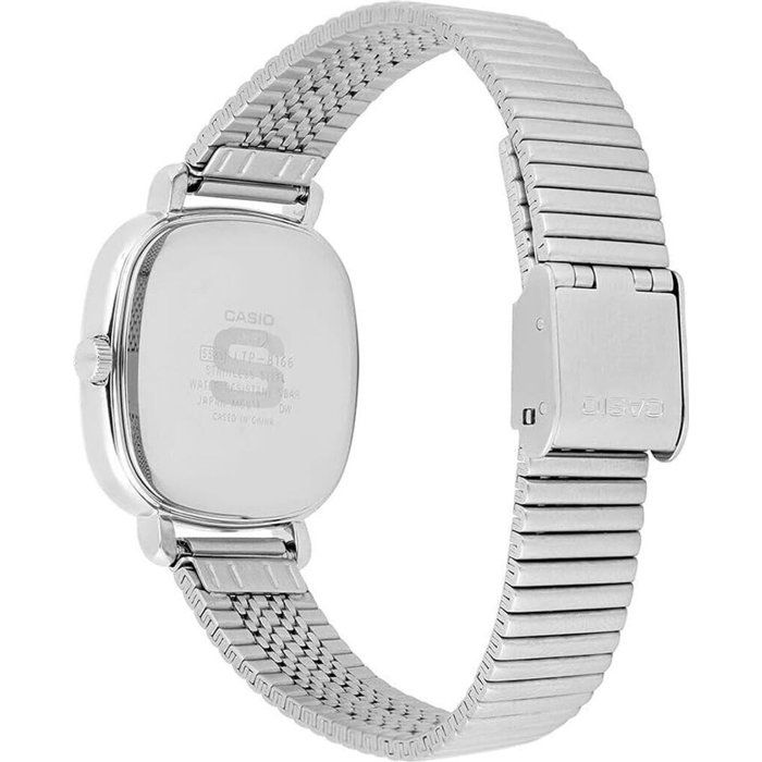 Montre Casio LTP-B166D femme, cadran rose et acier
