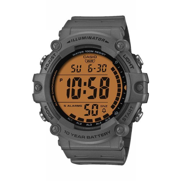 Montre Casio AE-1500WHC homme grise digitale à quartz