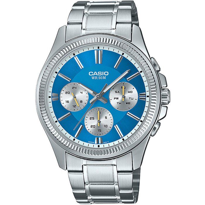 CASIO - MTP-1375PD - Homme - Bleu Foncé - Quartz - Analogique Montre