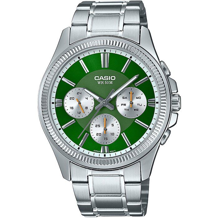 Montre Casio MTP-1375PD homme à quartz cadran vert