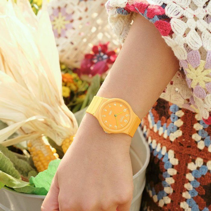 CASIO - MQ-24B - Mixte - Jaune - Quartz - Analogique Montre