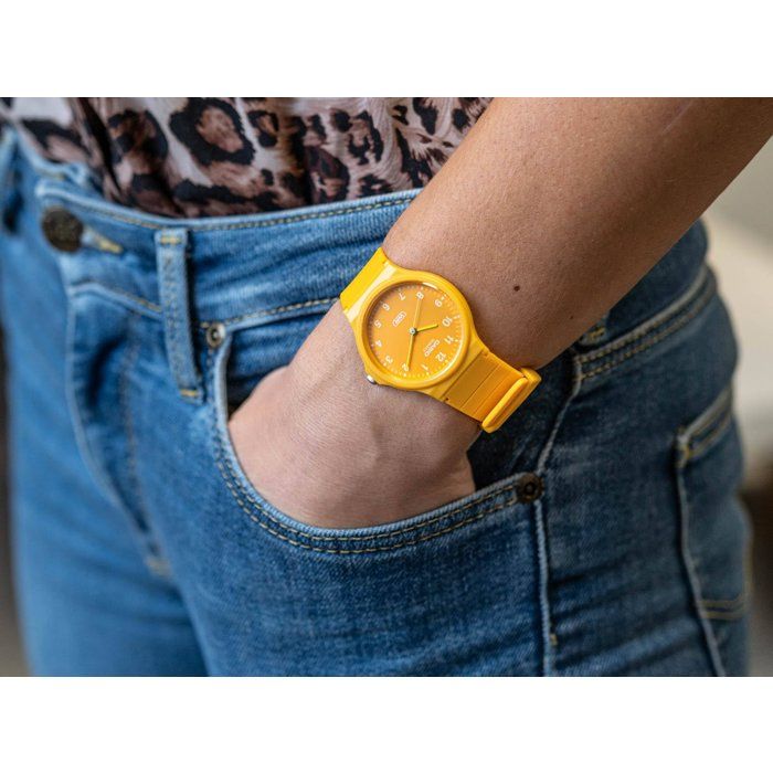 CASIO - MQ-24B - Mixte - Jaune - Quartz - Analogique Montre