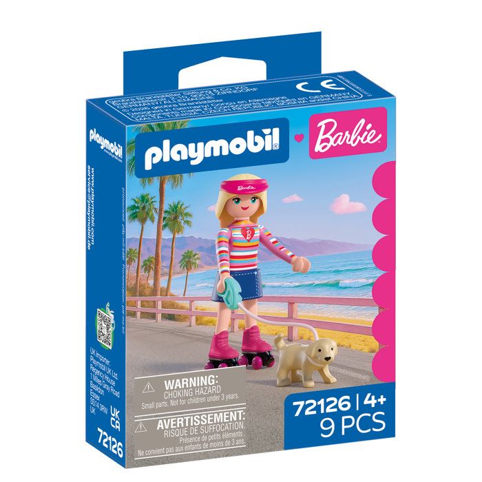 PLAYMOBIL 72126 Barbie Promenade a Malibu, 9 pieces, Des 4 ans