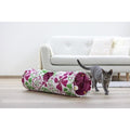 KERBL - Flower - Multicolore - L. 90 cm × Ø 25 cm Tunnel Pour Chat