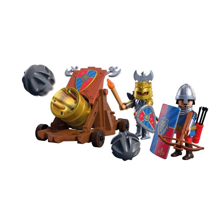 PLAYMOBIL 72115 Canon des chevaliers du Lion, Adventure les chevaliers, 34 pieces, des 4 ans