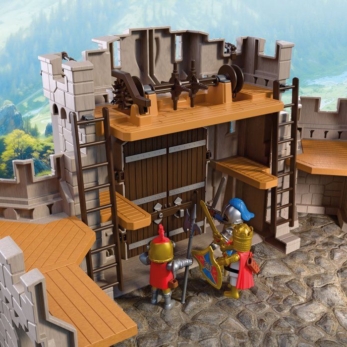 PLAYMOBIL 72112 Château-fort des chevaliers du Lion, Adventure les chevaliers, 183 pièces, dès 4 ans