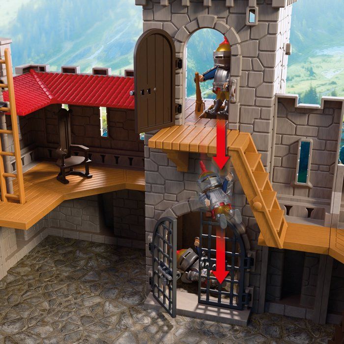 PLAYMOBIL 72112 Château-fort des chevaliers du Lion, Adventure les chevaliers, 183 pièces, dès 4 ans