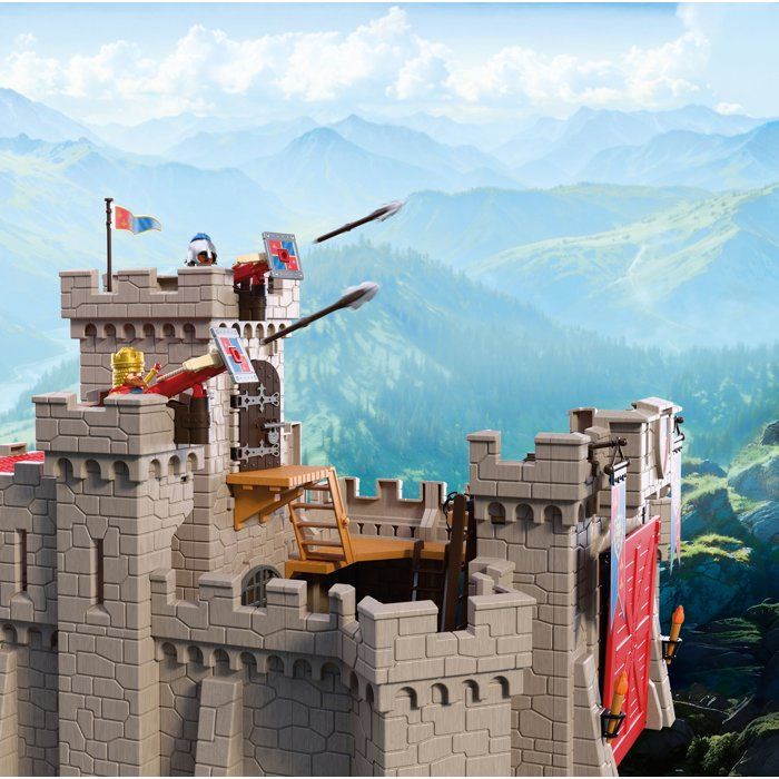 PLAYMOBIL 72112 Château-fort des chevaliers du Lion, Adventure les chevaliers, 183 pièces, dès 4 ans