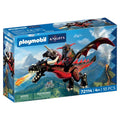 PLAYMOBIL 72114 Dragon noir & chevalier, Adventure les chevaliers, 18 pieces, des 4 ans