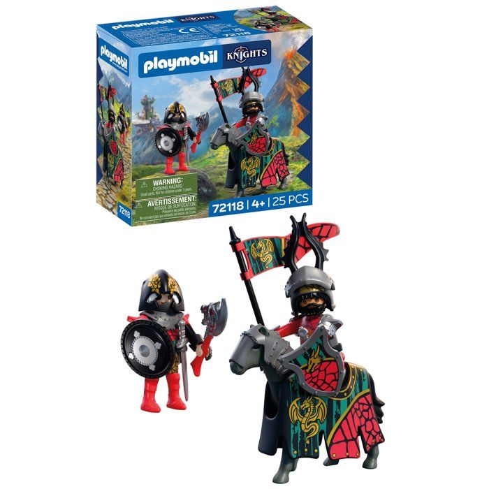 PLAYMOBIL 72118 Chef des Chevaliers du Dragon, Adventure les chevaliers, 25 pieces, des 4 ans