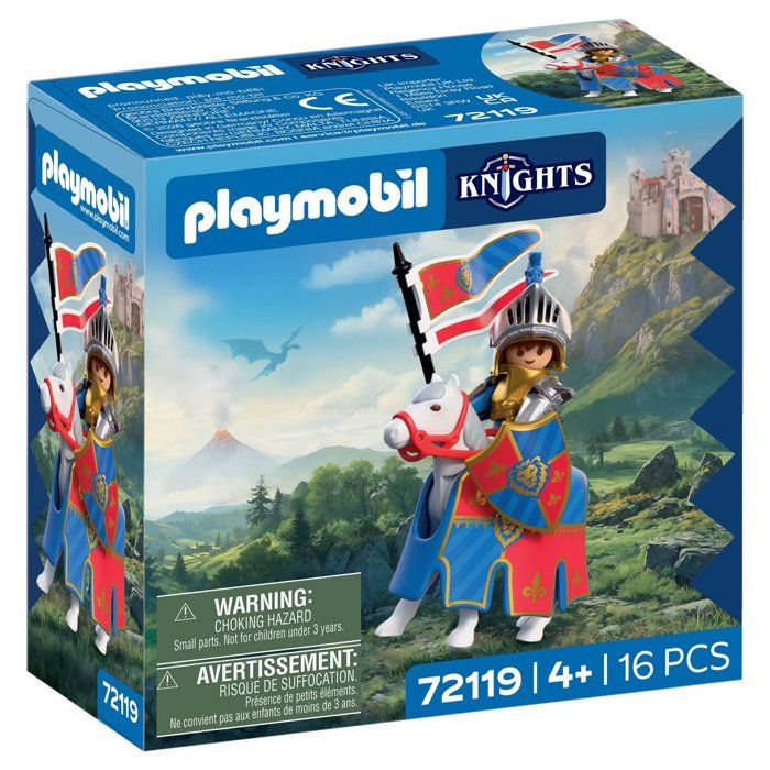 PLAYMOBIL 72119 Chef des Chevaliers du Lion, Adventure les chevaliers, 16 pieces, des 4 ans