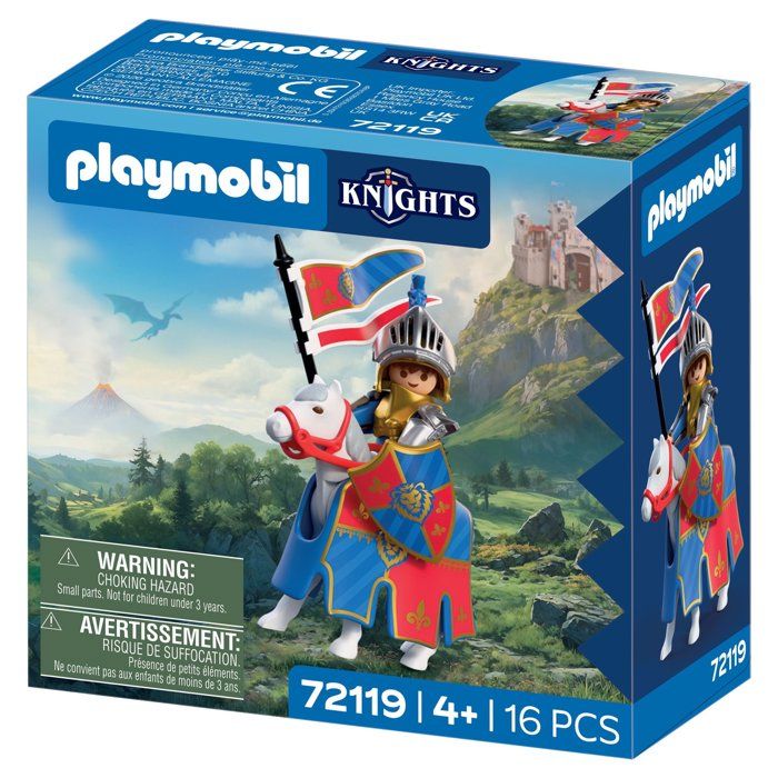 PLAYMOBIL 72119 Chef des Chevaliers du Lion, Adventure les chevaliers, 16 pieces, des 4 ans