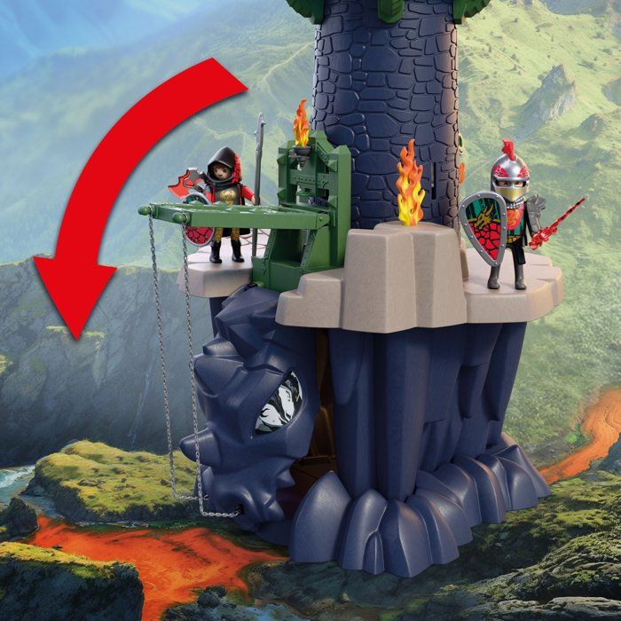PLAYMOBIL 72113 Tour des chevaliers du Dragon, Adventure les chevaliers, 70 pieces, des 4 ans