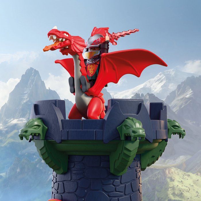 PLAYMOBIL 72113 Tour des chevaliers du Dragon, Adventure les chevaliers, 70 pieces, des 4 ans