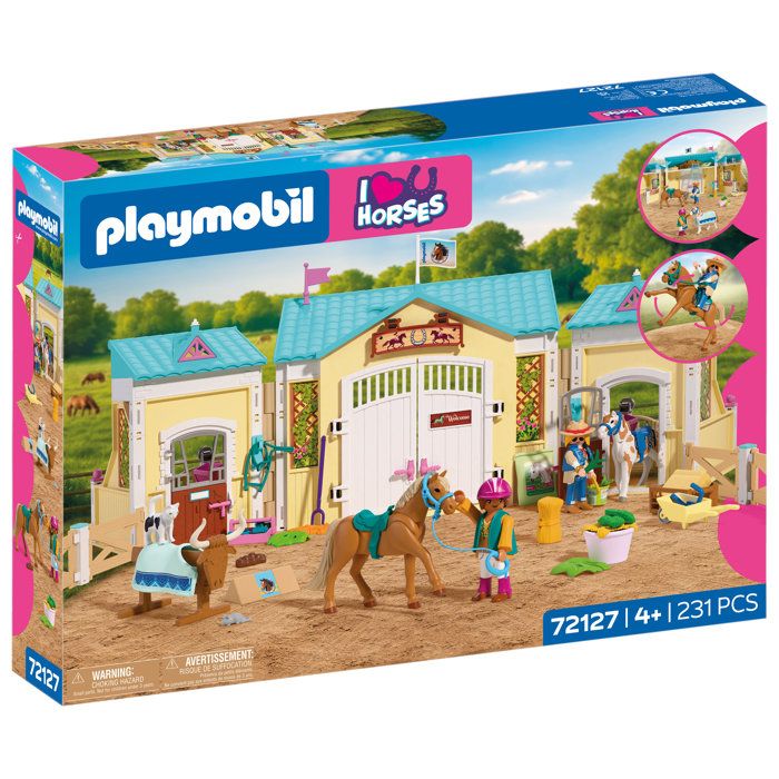 PLAYMOBIL I love horses 72127 Grand centre équestre & 2 chevaux