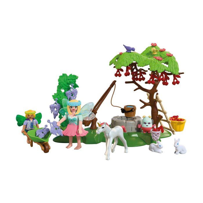 PLAYMOBIL 72215 Jardin féérique avec bébé licorne, Fantasy & Magic, 74 pieces, des 4 ans
