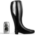 ALL BLACK botte de fisting souple géante noire en TPR 31 cm sans phalates pour usage anal