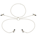 OHMAMA FETISH 4 PINCES À TÉTONS AVEC COLLIER CHAÎNE